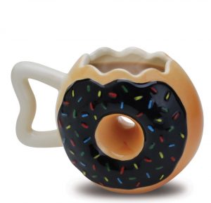 taza con forma de donut